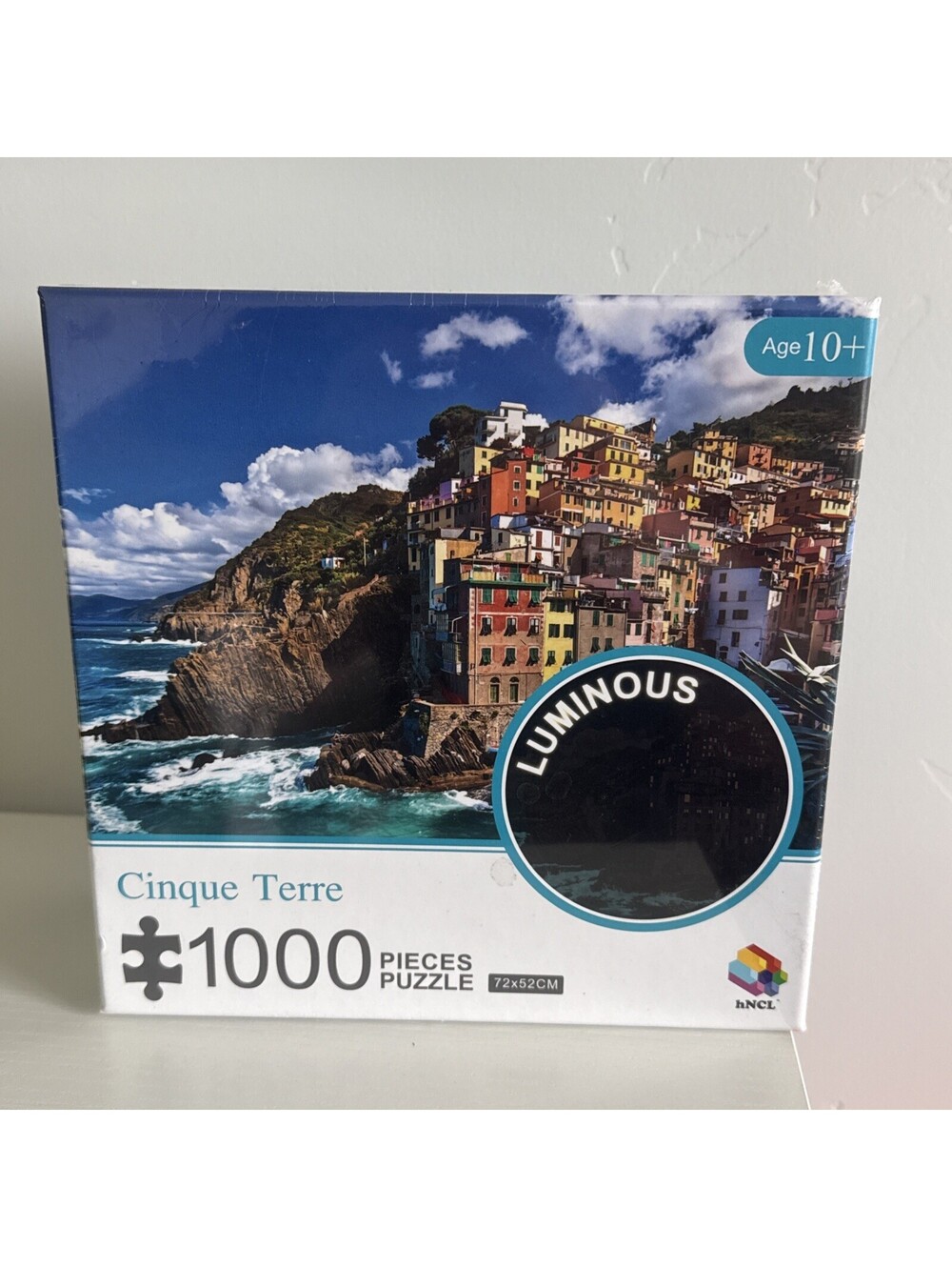 Glow in Dark Cinque Terre Italy Puzzle (1000 pc) New Sealed 72x52cm 28x20 inch